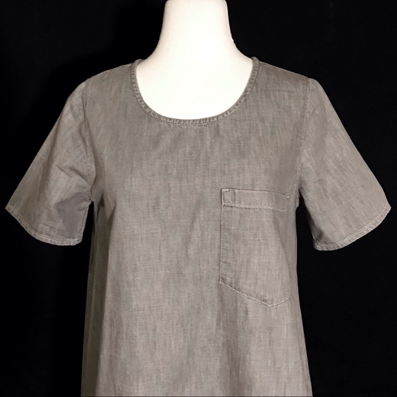 Gap 1969 A-line Gray denim dress - Picture 3 of 8